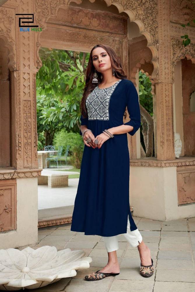 Blue Hills Miss India 5 Designer Ethnic Wear Long Kurti Anarkali Collection